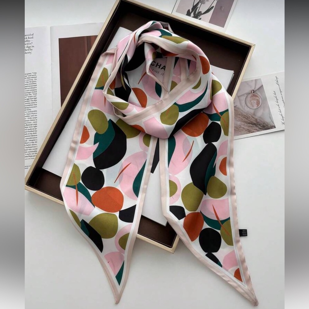 Chic Multicolor Patterned Scarf S11 - image 2